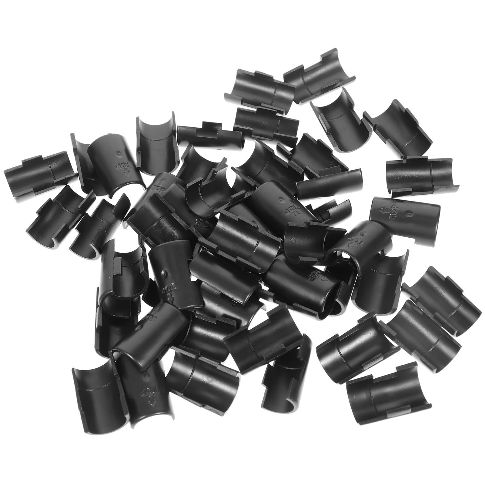 Wire Shelf Clips 25pcs Pairs Wire Shelf Clips Shelving Sleeves Plastic Lock for Fixing