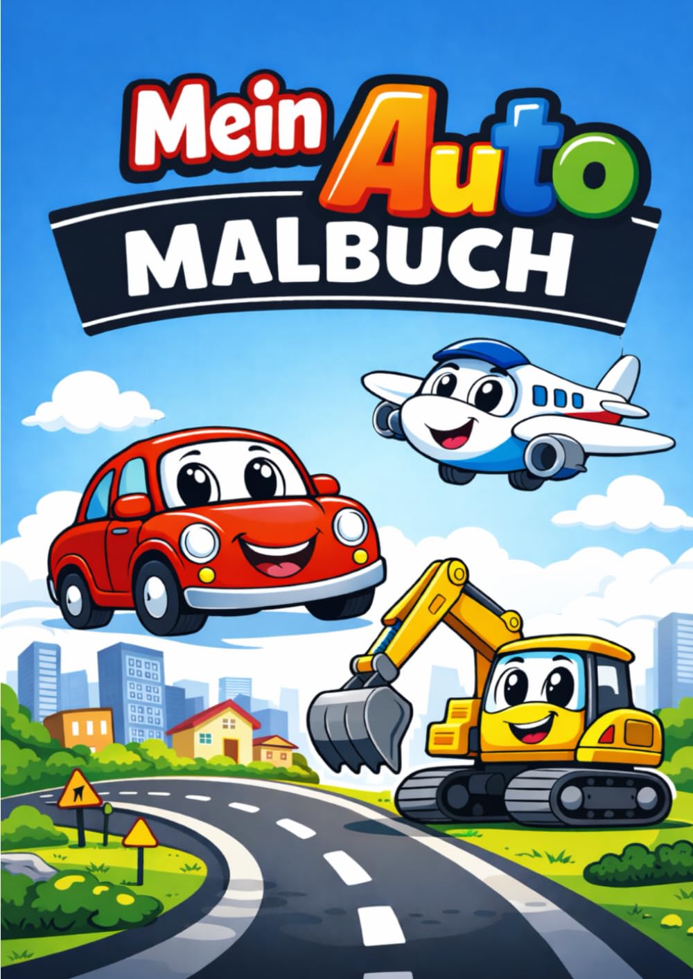 Mein Auto Malbuch (Serkans Ausmalspaß)