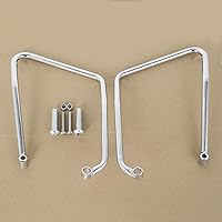 Vista 20 de TCT-MOTORPARTS Soportes de conversión para bolsas de sillín Guardaapoyo Compatible con Harley Heritage Springer Softail Fatboy FLSTF FLSTS 1984-2017