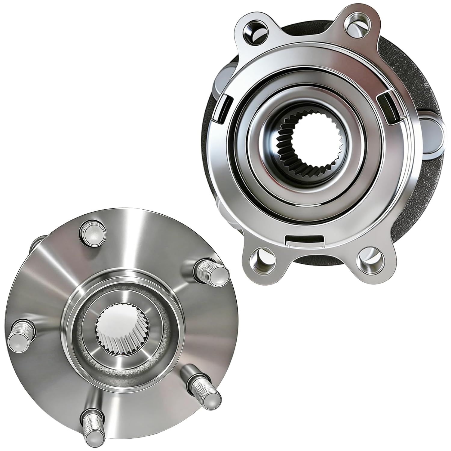 Pair 513294 Front Wheel Bearing and Hub Assembly Compatible with Nissan Altima 2.5L 4-Wheel 29 Spline 2007 2008 2009 2010 2011 2012, 5 Lug Bolts w ABS