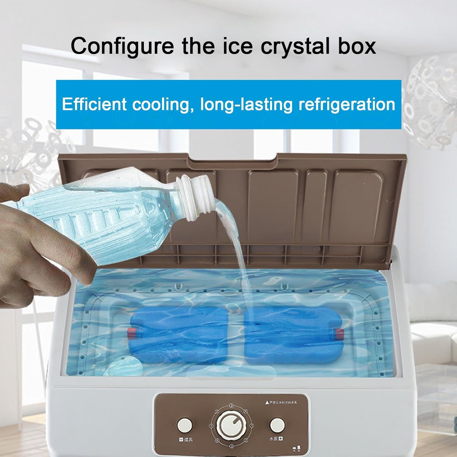 Portable Evaporative Air Cooler for Outdoor Use, 3 Speeds Cooling Fan with 2 Ice Box, 35L Large Water Tank, 4 Universal Wheel, Powerful Motor for Efficient Cooling (Size : 150w)