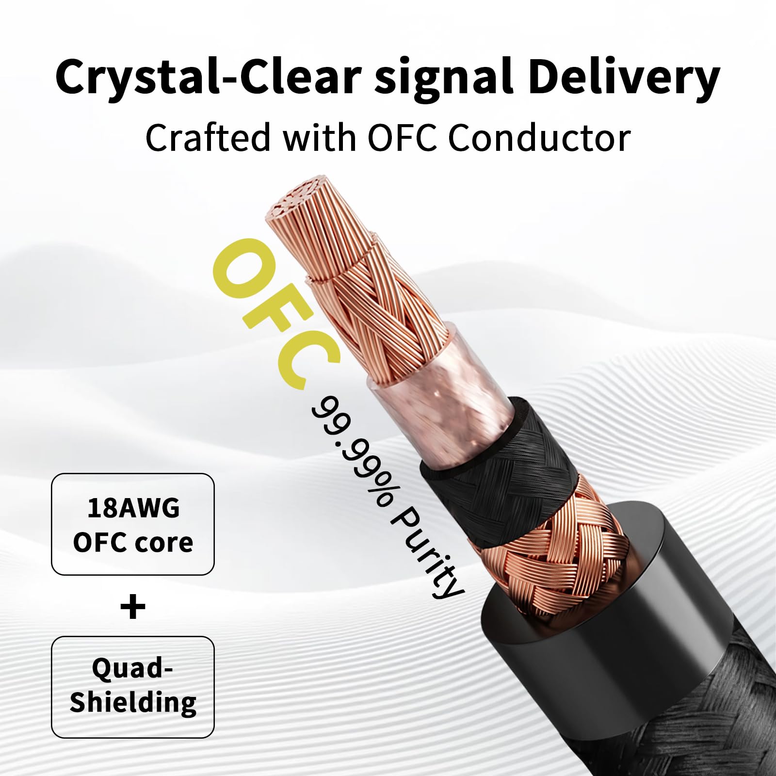 Premium Guitar Cable - 26ft OFC Shielded -2 Premium Guitar Cable - 26ft OFC Shielded -2