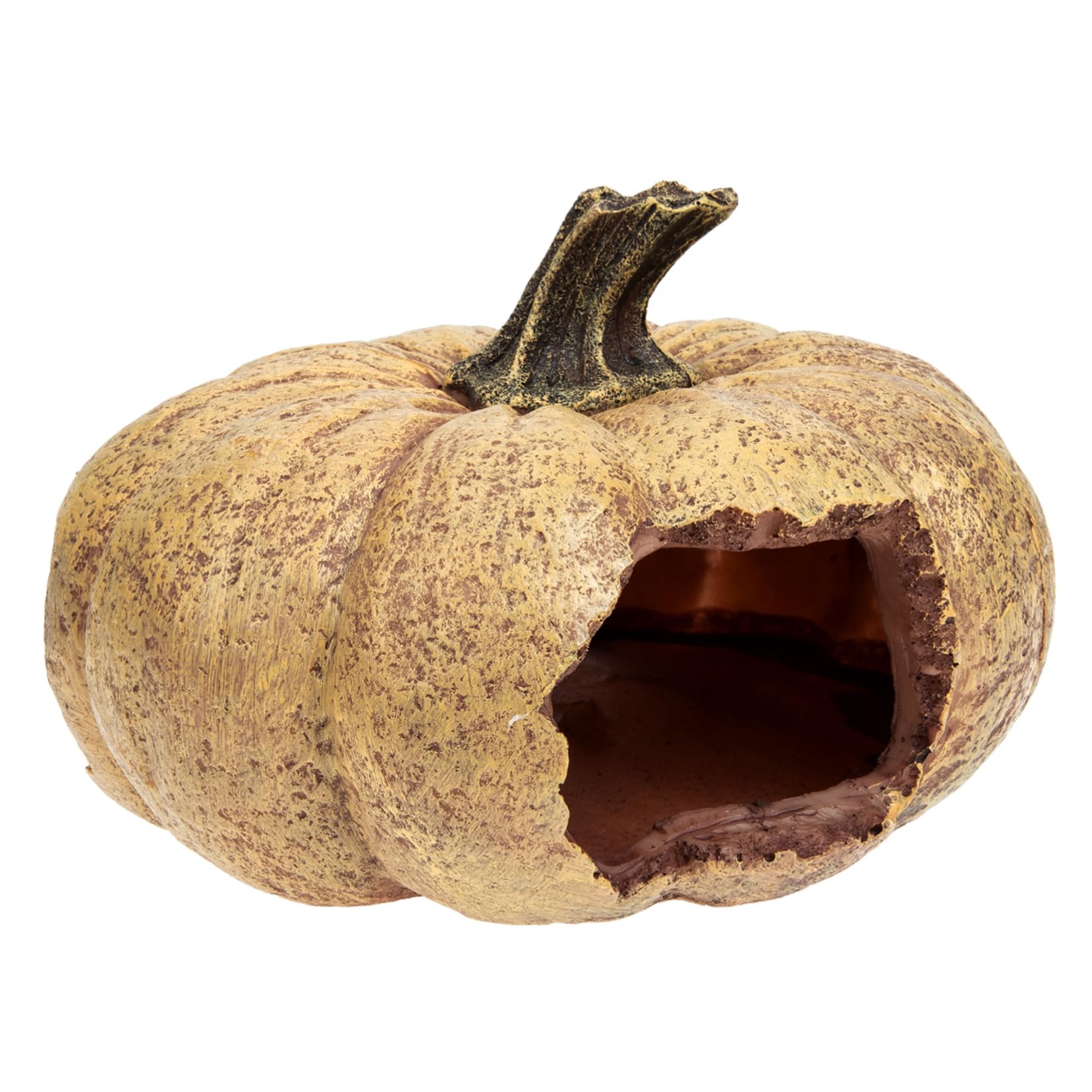 Angoily Terrario Decorativo De Calabaza para Reptiles Escondite Natural para Terrarios y Acuarios Accesorio Lifelike para y Pequeños Animales