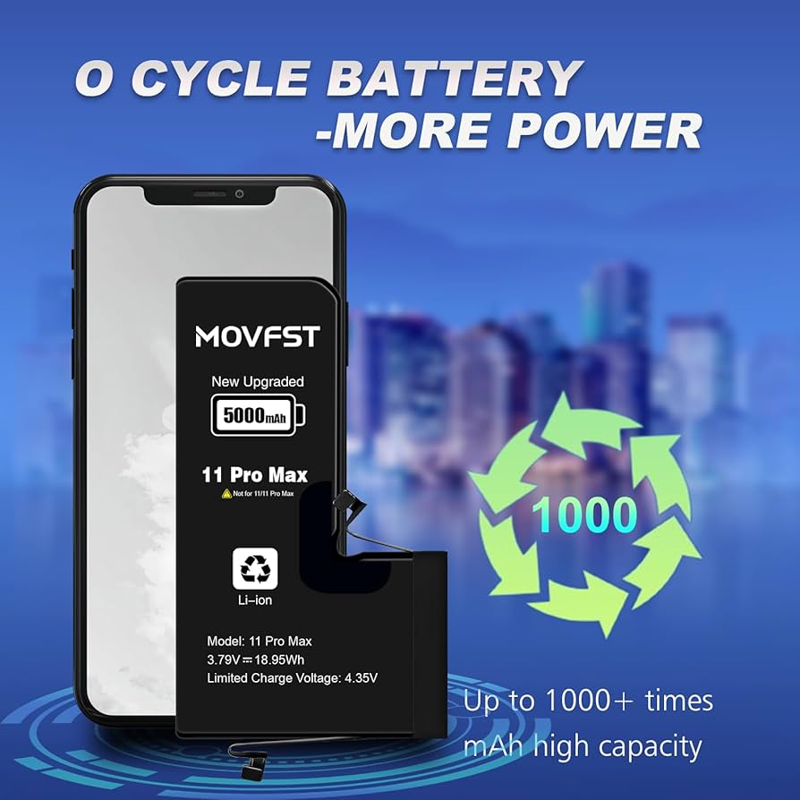 Amazon.com: MOVFST Replacement Battery for iPhone 11 Pro Max