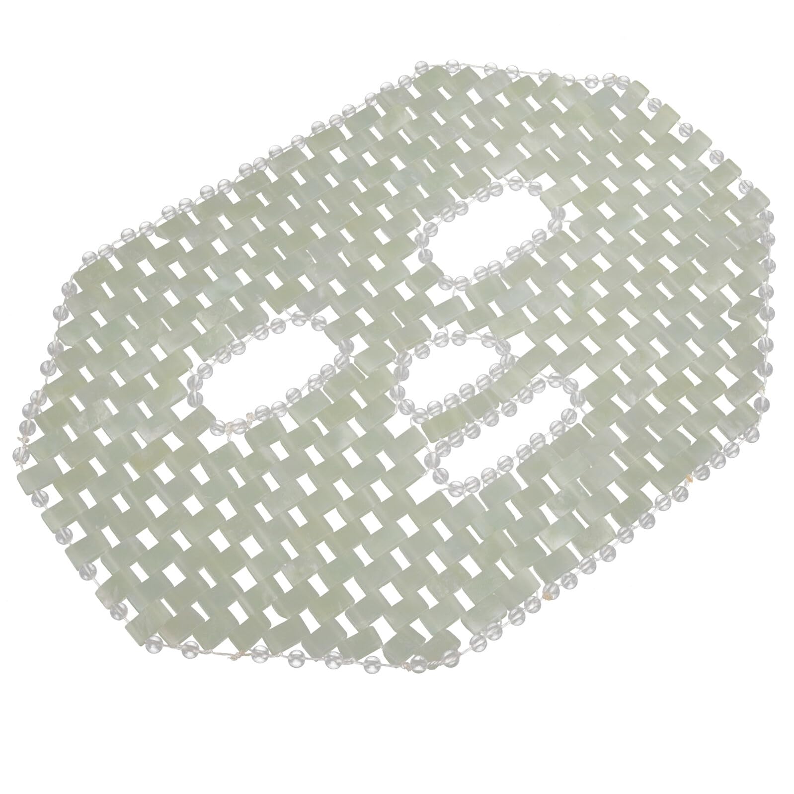 LIFKOME Jade Augenmaske zur Hautpflege und Kühlung aus Natürlichem Jade Material Gesichtsschwellungen für Zuhause und Unterwegs im Beutel
