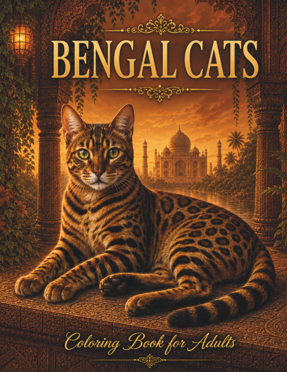Bengal Cats Coloring Book for Adults and Teens: Wild Leopard Pattern Cat Coloring Pages for Relaxation, Stress Relief and Creative Fun (Cat Breeds Coloring Collection)