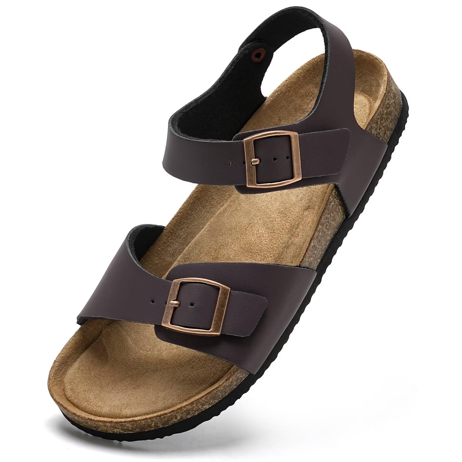 Torotto Womens Sandals with Cork Footbed Open Toe Adjustable Webbing Athletic Slides Sandals for Walking | Beach | Indoor Outdoor