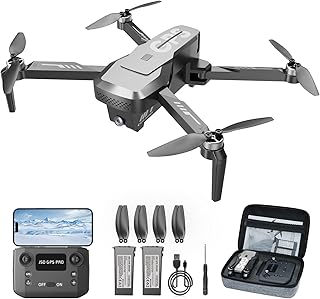 Drones with Camera for Adults 4K - GPS Drone with Auto Return, Brushless Motor, Foldable Mini RC Quadcopter for Kids Beginners with FPV Live Video, Follow Me, 2 Batteries Long Flight Time Under 249g