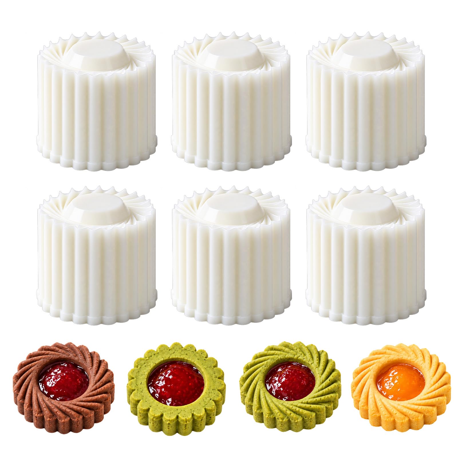 Sunflower Patterned Round Hand-Press Mooncake Mold, 2-in-1 ABS Baking Tool