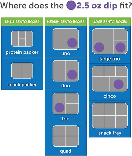 Miniatura 4 de LunchBots Recipientes de 2.5 onzas a prueba de fugas para aperitivos y guarniciones, a prueba de derrames, en bolsas y cajas Bento, acero inoxidable