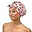GRACE & COMPANY Luxury Shower Cap For Women - 100% Waterproof, Reusable, Washable & Breathable Shower Caps - Cara Cara