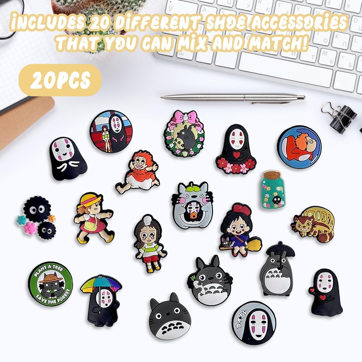 20 Piezas Shoe Charms, Adornos De Zapatos Pvc, Lindos Adornos Para Zapatos, Decoración De Zapatos, Perfecto Como Decoración De Zapatos O Regalo De Cumpleaños Para Niños.