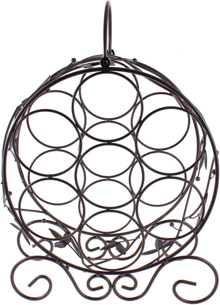 Kitchen Home Cabinet 7 Wine Rack Bottle Holder Storage Display Black (id: 696 f12 DBC 84c 5f3