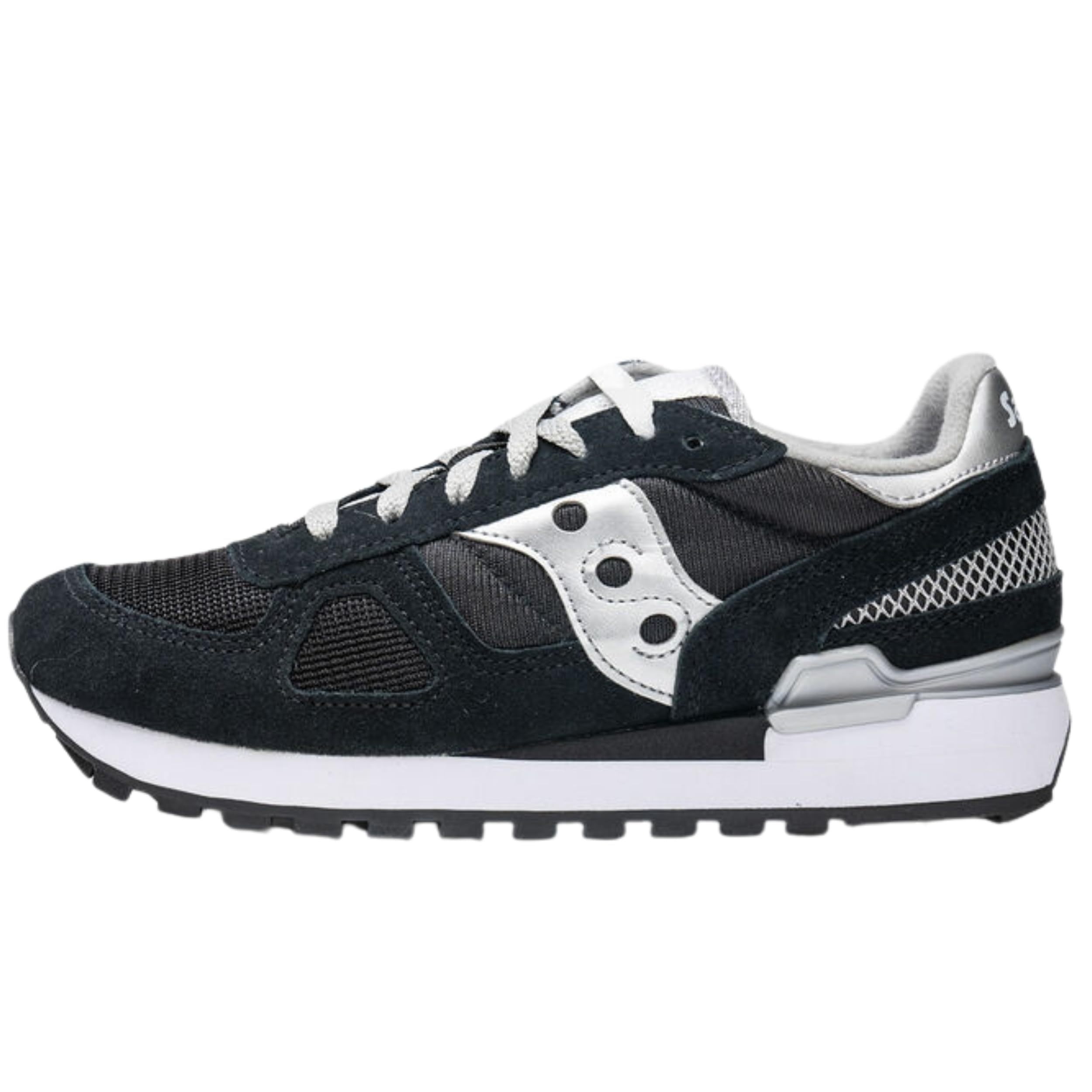 Saucony Shadow Original Homme : Baskets Rétro en Daim et Mesh Noir - 7