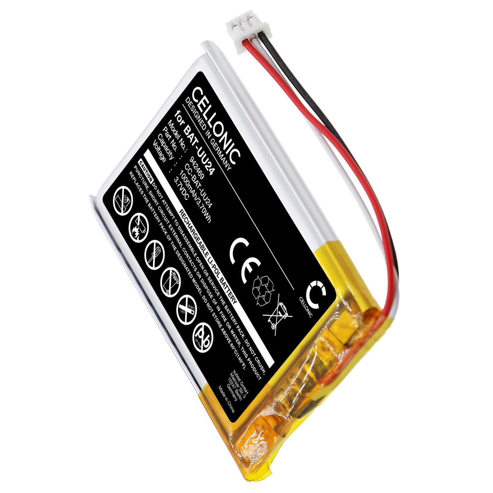 CELLONIC, Batería para Vigilabebes Compatible con GHB UU24 (1000mAh)