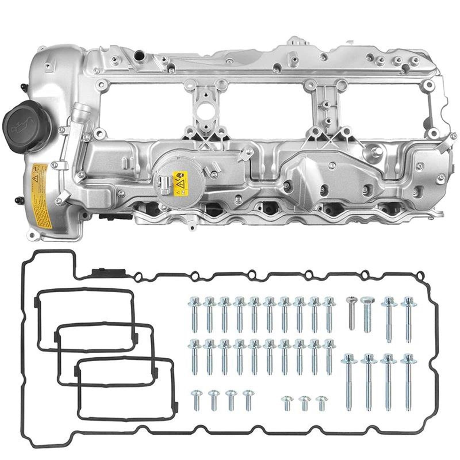 Coperchio valvola auto Coperchio Valvola Motore In Alluminio Con Guarnizione E Bulloni Per BMW Per 135i 335i 535i 640i 740i 535ix Drive X3 X5 X6 N55 3.0L coperchio punterie