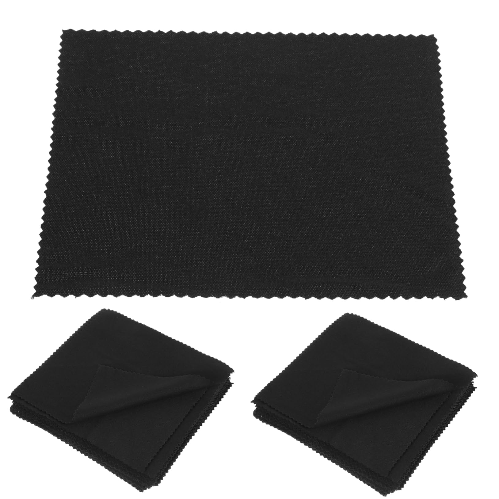 Beavorty 4 Set Panno Per Occhiali Elettronico Pulire Detergenti Per Occhiali Panni Puliti Per Occhiali Panno Per La Pulizia Degli Occhiali in Microfibra Fibra Superfine Black 100 Pezzi * 4