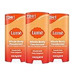 Lume Whole Body Deodorant - Smooth Solid Stick - 72 Hour Odor Control - Aluminum Free, Baking Soda Free and Skin Loving - 2.6 Ounce (Pack of 3) (Clean Tangerine)