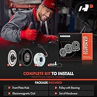 Vista 2 de A-Premium Kit de embrague de compresor de A/C compatible con Nissan NV200 2.0L 2013-2021, con polea de 6 ranuras