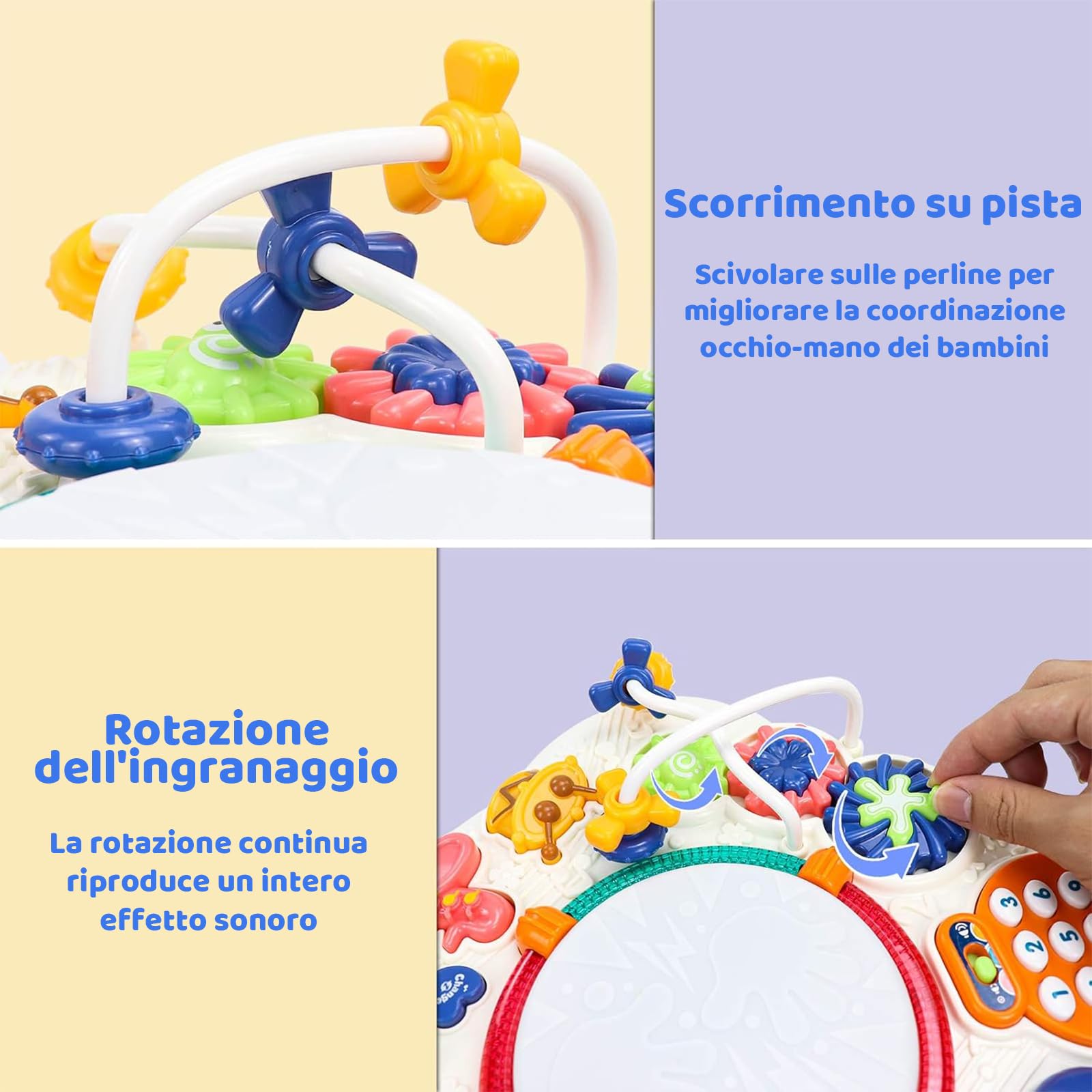 Fajiabao Giochi Bambini 1 Anno - Tavolino Tavolo Multiattivita Interattivo Bambini Giochi Montessori Educativi Giocattoli Bambina Bambino Regalo per Bimbo 1 2 3 Anni