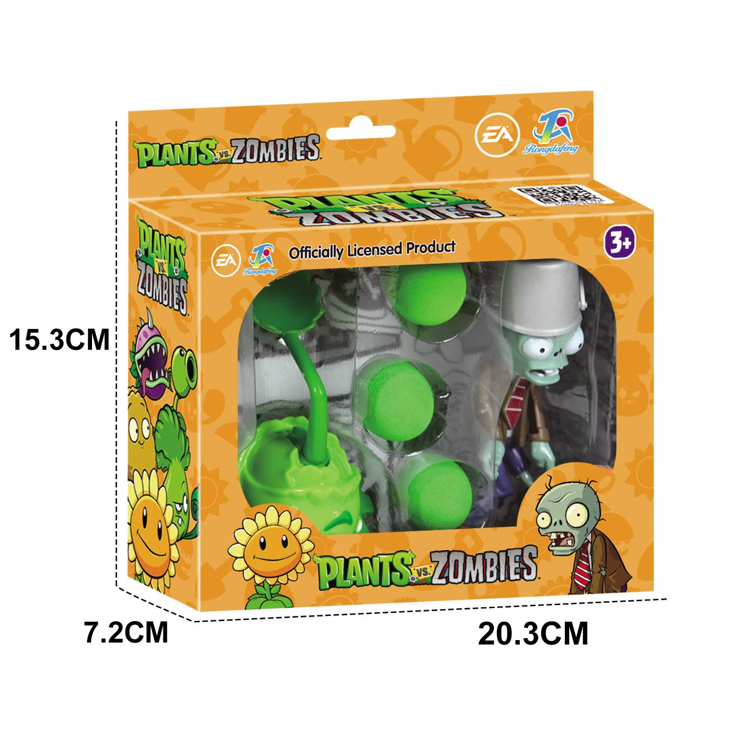 SPECIAL ZOMBIE PACK 2個セット Plants vs. Zombies Toy Set: Cabbage-pult and Buckethead Zombie