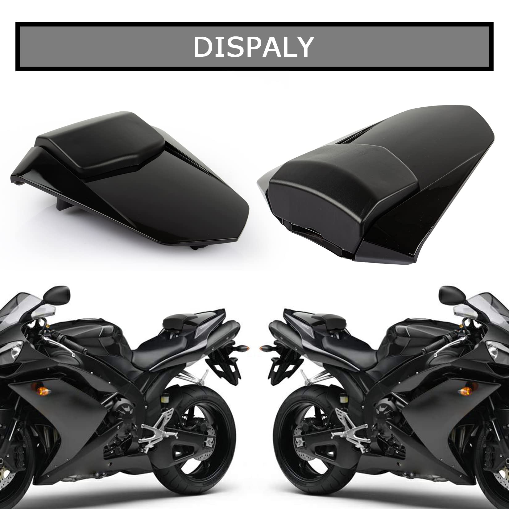 Cofano Carenatura Coperchio Carena Posteriore Per YZF R1 2007-2008 (Nero)