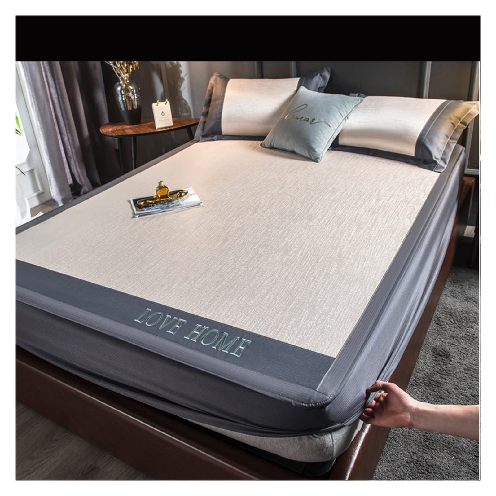 Drap d'été en Soie Ice Silk rafraîchissant pour nuits caniculaires 180x200