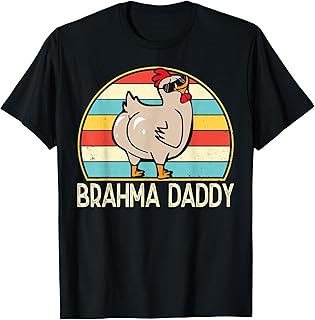 Mens Brahma Daddy Funny Chicken Breed Dad Lover Farmer for Men T-Shirt