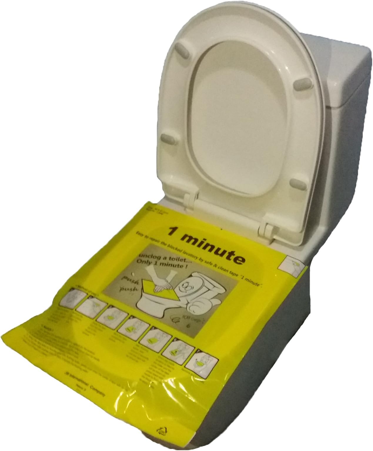 Toilet Dredge Unclog Toilet Only 1 Minute Easy To Fix The Clogged Toilet With Safe&Clean Film Plunger