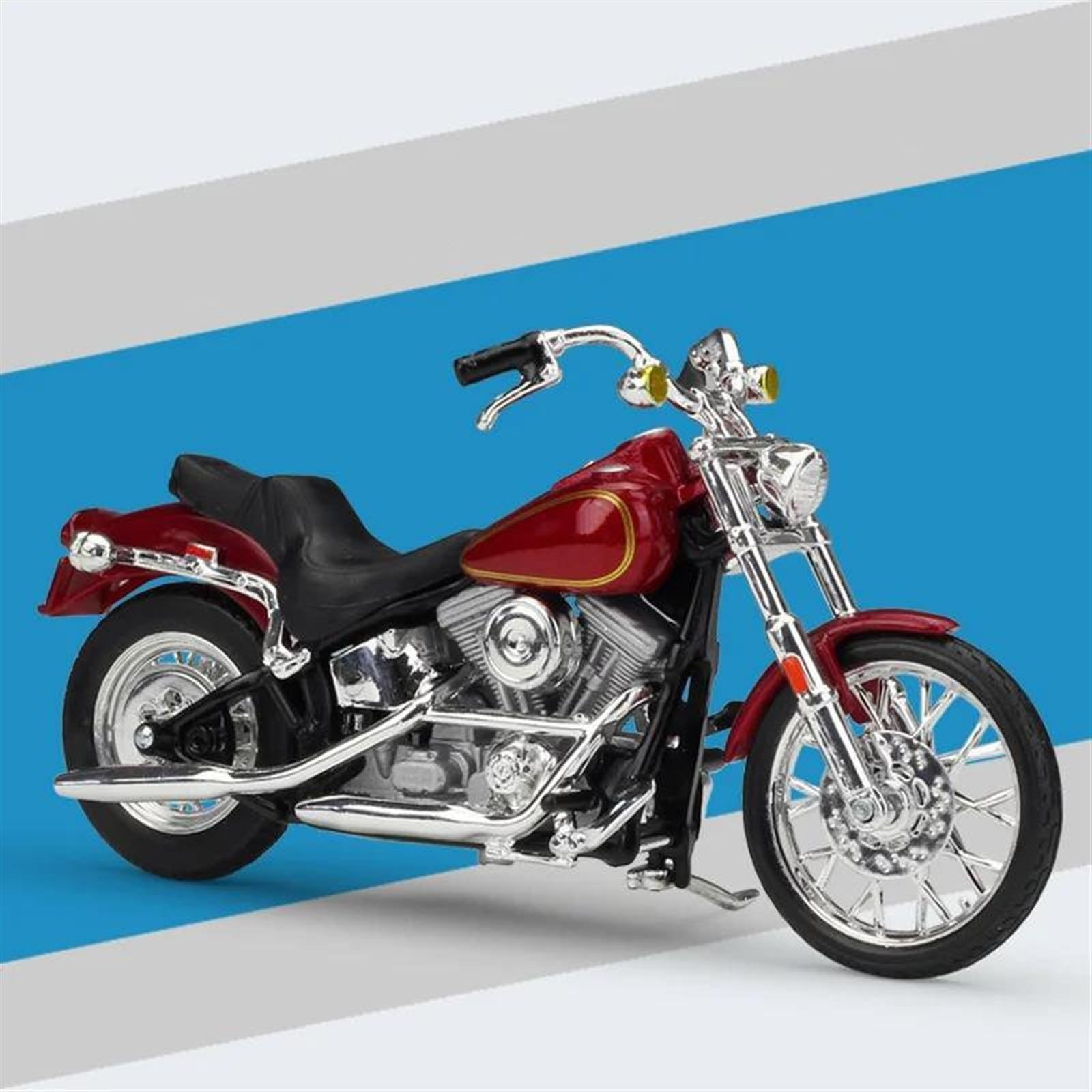 SEYXF Motorbike Toy 1:18 for Harley 1984 FXST Softail Motorcycle Alloy Model Simulation Metal Toys Gift(with Foam Box)