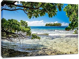 Hawaii Paradise Canvas Wall Art. Maui South Pacific Photography Print.