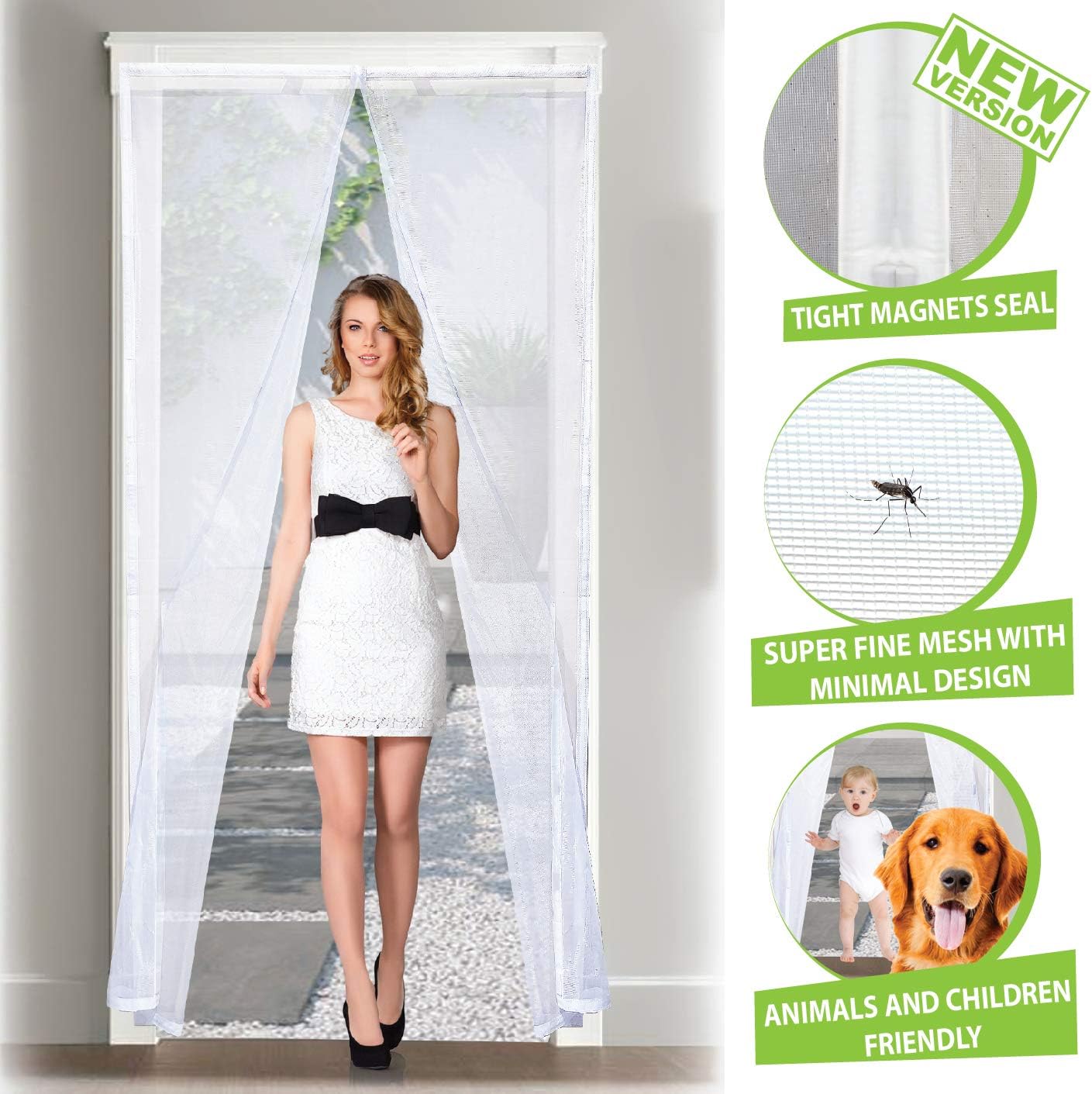 Tenda a rullo per finestra della porta su ganci