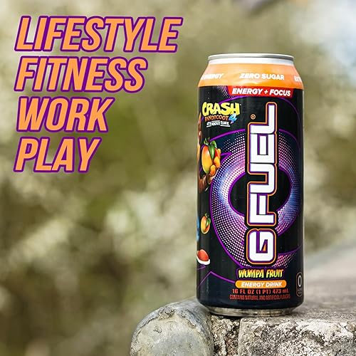 Miniatura 5 de G Fuel Bebida energética, mango de manzana, bebida sin azúcar con 300 mg de cafeína, impulso de energía diario con amino focal, vitamina +