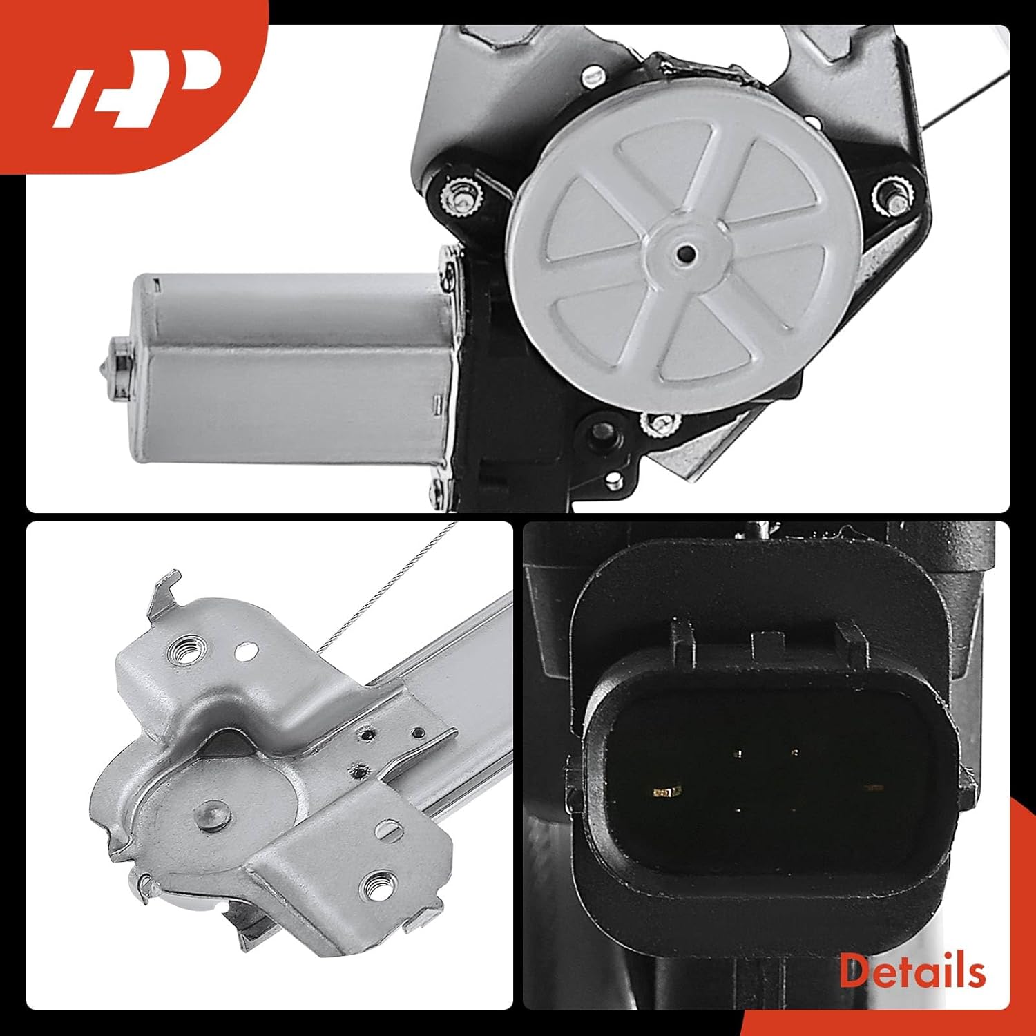 A-Premium Electric Power Window Regulator with Motor Compatible with Honda Fit 2009-2014 Front Left Side