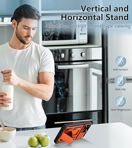 Miniatura 8 de FNTCASE Funda para iPhone 15 Pro-Max protección contra caídas y golpes de grado militar 15 Pro Max con soporte y tobogán  Protector de protección