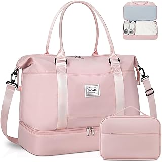 BAGAIL Travel Duffel Bag, Weekender Bags for Women, Overnight Gym Carry On Tote Bag with Wet Pocket, Hospital Mom Bag for ...