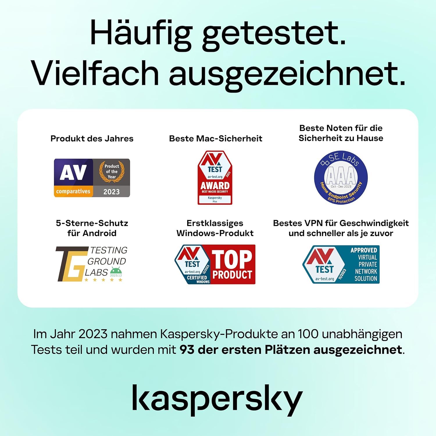 Kaspersky Premium Total Security 2026 | 10 Geräte | 2 Jahre | Anti-Phishing und Firewall | Unbegrenzter VPN | Passwort-Manager | Kindersicherung | 24/7 Unterstützung | PC/Mac/Mobile | Code per Post