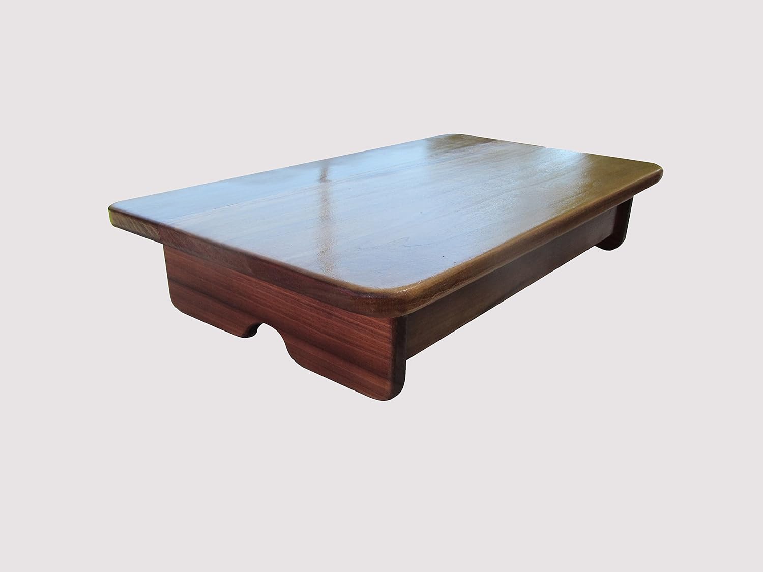 Bedside Podium Foot Stool 4" Tall Maple Stain (Made in The USA)