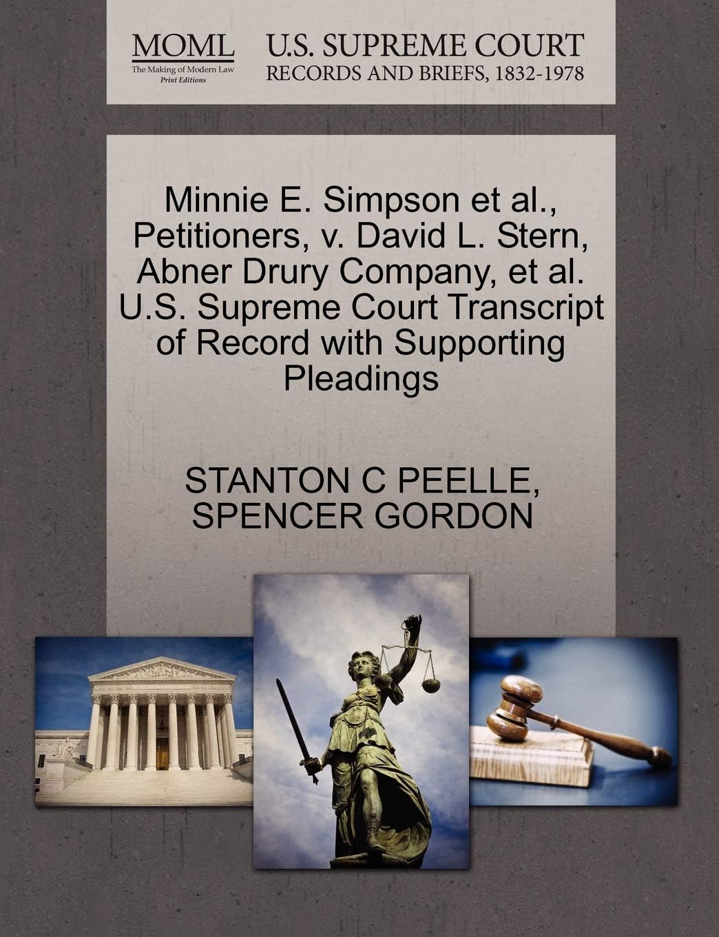 Minnie E. Simpson Et Al., Petitioners, V. David L. Stern, Abner Drury Company, Et Al. U.S. Supreme Court Transcript of Record with Supporting Pleadings