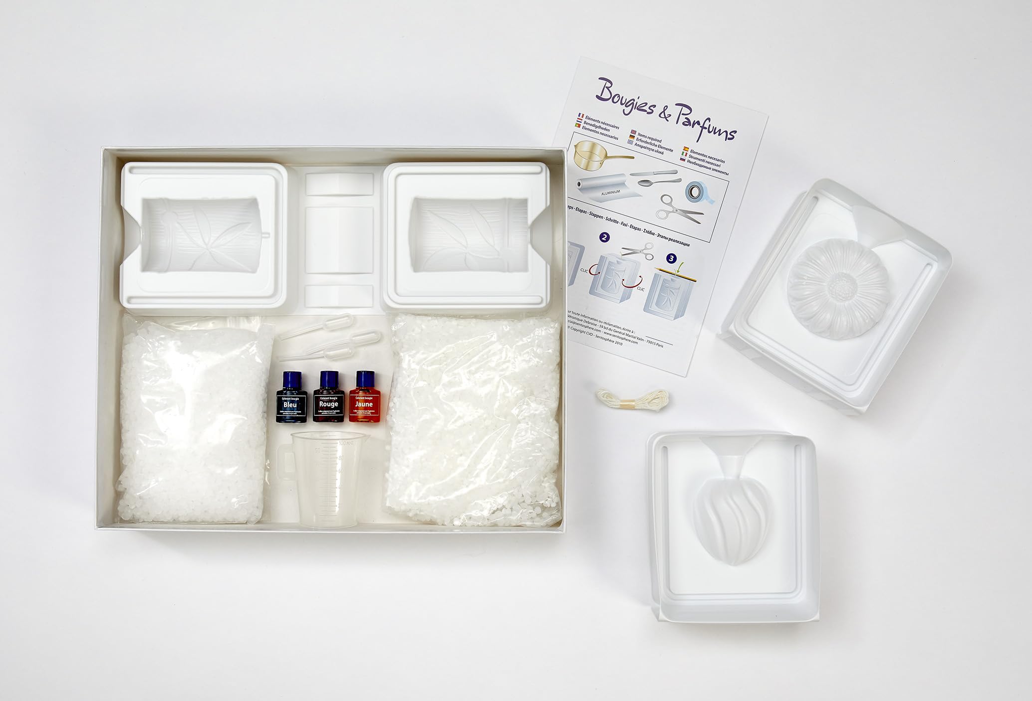Sentosphère – Velas Vegetales - Kit Creativo DIY - Para fabricar tus propias velas 100% naturales - A partir de 8 años - Fabricado en Francia