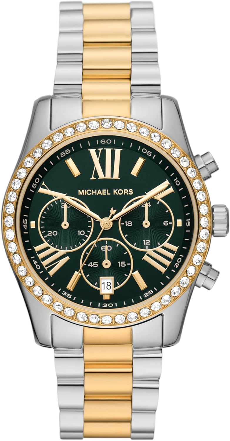 Michael Kors Lexington Women’s Watch, Stainless Steel Chronograph Watch for Women