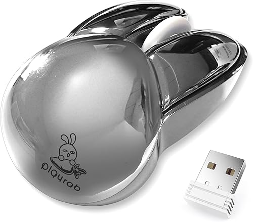 Miniatura 8 de Elegante ratón inalámbrico de 2.4 GHz, ratón inalámbrico con forma de conejo con receptor USB, ratón portátil de 3 botones para adolescentes