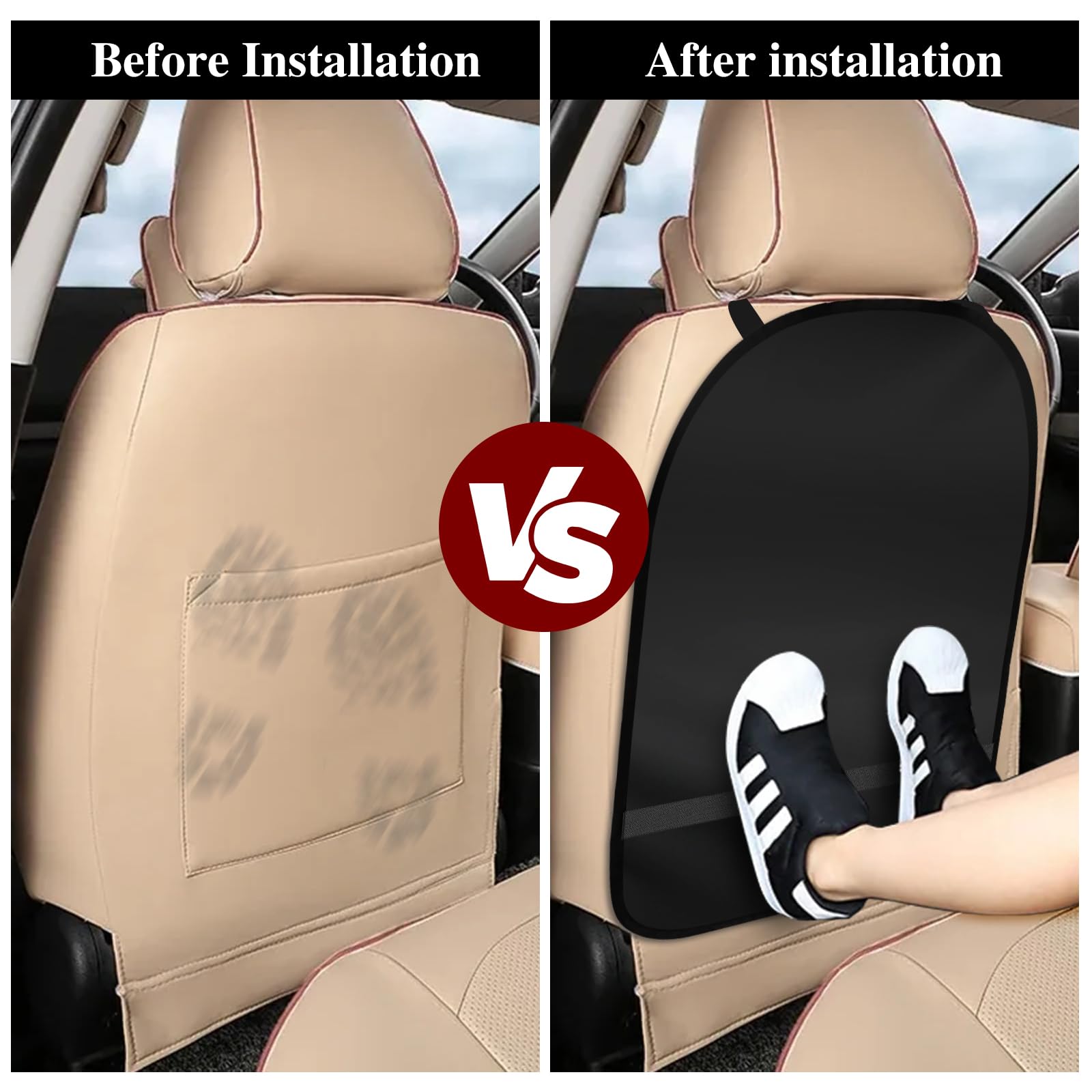 Sitzschutz Auto Rückenlehne 2 Stück 45x60cm - Wasserdichter Schutz Für Vordersitze