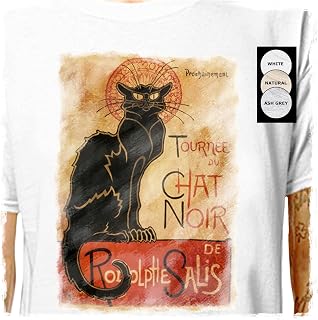 T-Shirt: Le Chat Noir - The Black Cat | LazyCarrot (tshirt tee shirt)
