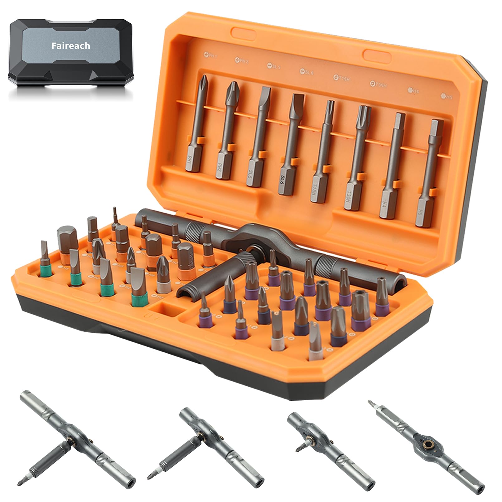 Amazon.com: Faireach 42 in 1 Magnetic Screwdriver Set, DIY Ratchet