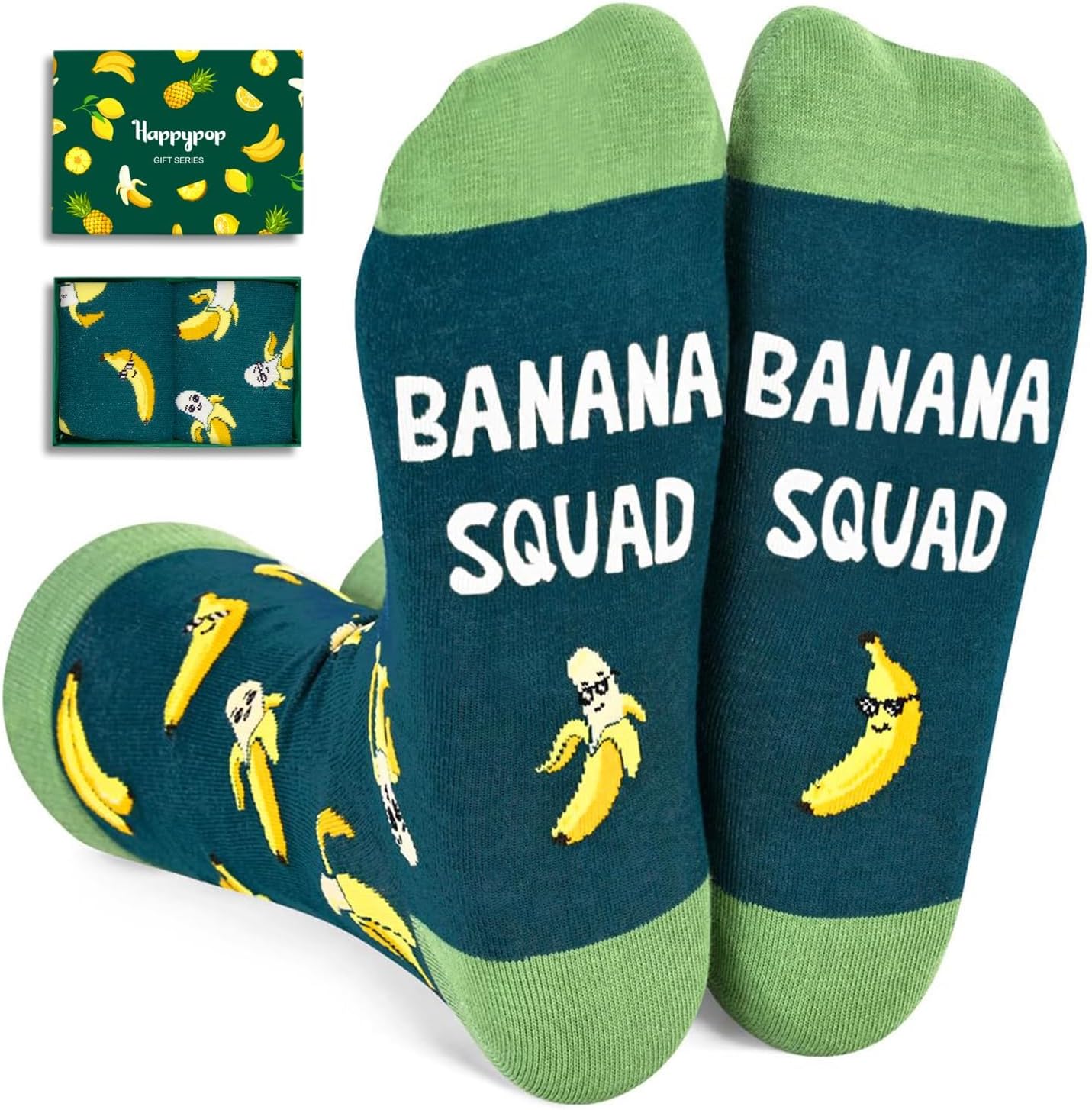 Funny Fruit Gifts - Avocado Pineapple Banana Strawberry Socks for Women Men