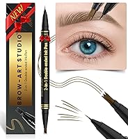 Vista 1 de iMethod Microblading Eyebrow Pencil - Brow Pencil 2-in-1 Dual-Ended Eyebrow Pen with 3-Prong Micro-Fork-Tip Applicator and Precise Brush-Tip Create