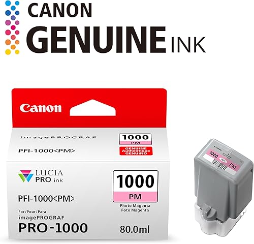 Miniatura 2 de Canon PFI-1000 - Depósito de tinta magenta con foto original, compatible con impresoras ImagePROGRAF PRO-1000