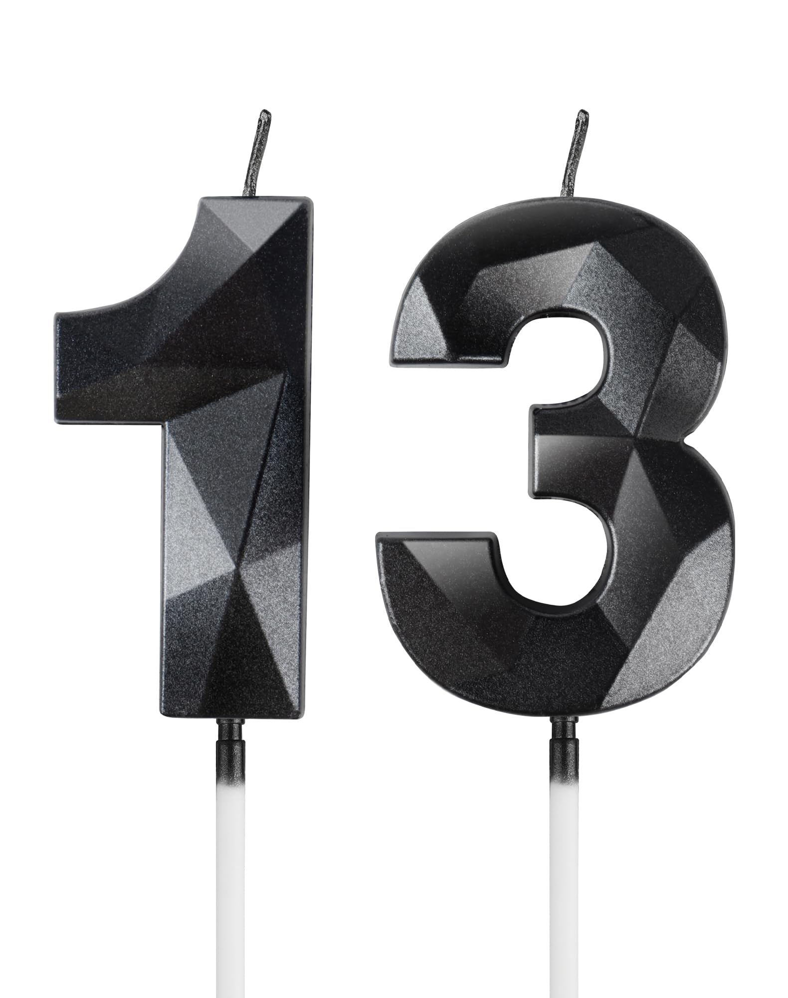 Royal Blue 13th Birthday Candles, 3D Number 13 Candle for Cake, Boy Girl 13th Birthday Decorations,Sapphire Candle Topper Blue Cake Decorations for Birthday Party Wedding Anniversary Supplies — view 90