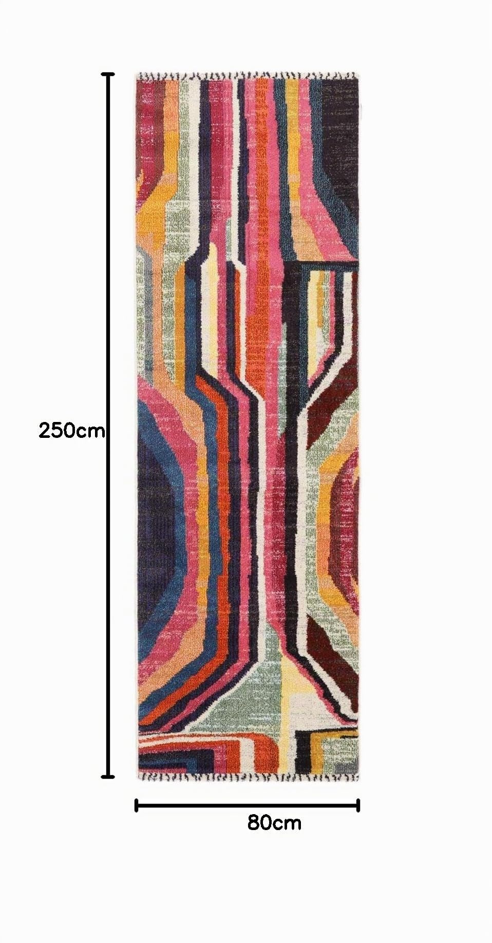 RugVista Markiz Teppich, 80 x 250 cm, Multi/Rosa